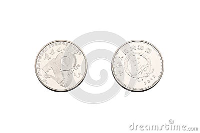 Commemorative coin Stock Photo